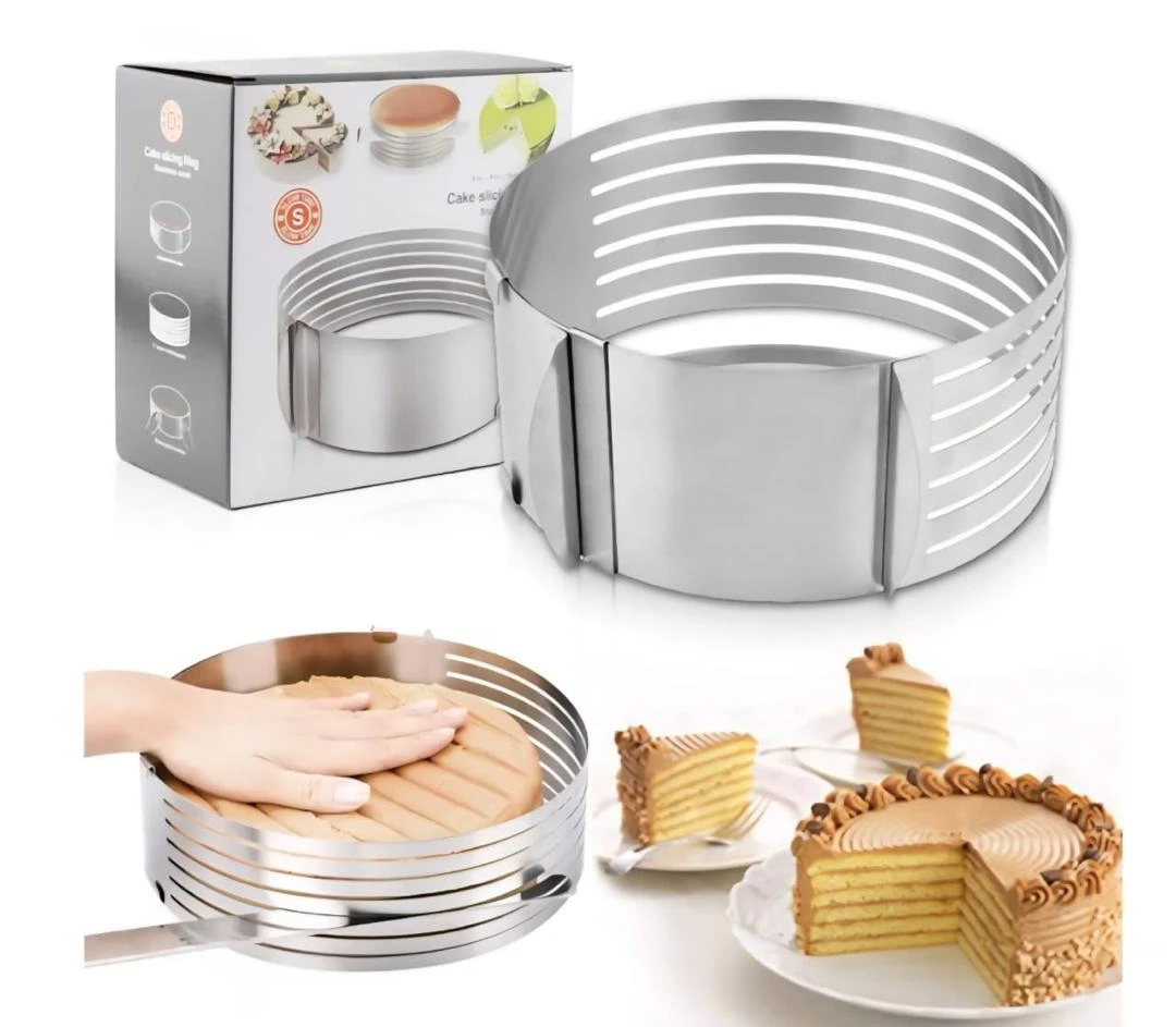 🎂 حلقة تقطيع وتشكيل الكيك الاحترافية – لمسة شيف في مطبخك!